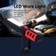 thumbnail image 2 of Luz de trabajo LED COB NikouMX recargable por USB linterna de emergencia Base magnética gancho ajustable rojo, 2 of 8