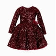 thumbnail image 1 of WEAIXIMIUNG Robes Filles Taille 6-8 Tout-Petits Enfants Filles Mignon Paillettes Fête Carnaval Robe Formelle, 1 of 6