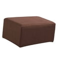 thumbnail image 3 of Escritorio del reposapiés, almohadil de espuma suave Cojín del pie Almohada del taburete del pie para accesorios de oficina y hogar café Yotijar Cubierta de puf otomano, 3 of 8