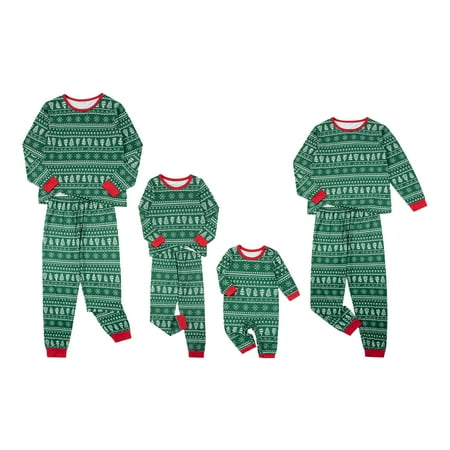 

Qiylii Family Matching Floral Print O-Neck Long Sleeve Tops+ Pyjama Trousers