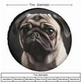 thumbnail image 2 of Pug Spare Tire Cover Weatherproof Wheel Covers Tire Diameters 14-17 Inch Waterproof Universal Wheel Protectors for Trailer, Truck, Rv, SUV, Camper, 2 of 10