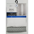 thumbnail image 6 of (2 pack) Mainstays 4 Piece Wave Jacquard Curtain Panel Set, Light Gray, 27.5" W x 84" L, 6 of 7