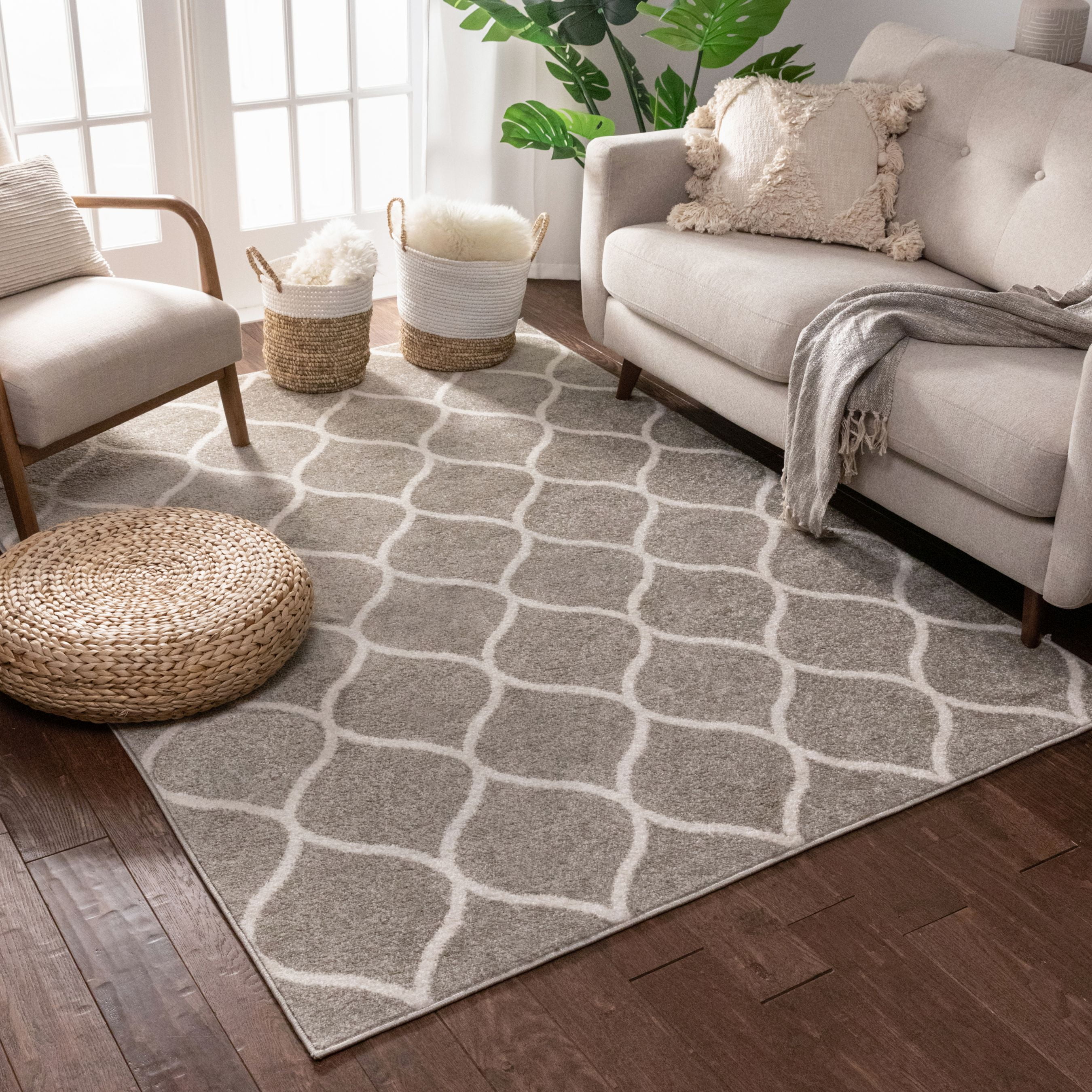 Well Woven Serenity Ramon Modern 3'11" x 5'3" Vintage Distressed