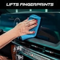 thumbnail image 3 of Glass Microfiber Cleaning Cloth for Car and Home 2 Pack, Glass Towels for Mirror, and Picture Frames, and Car Detailing Kit, 16 inch x 16 inch, Blue, 3 of 4