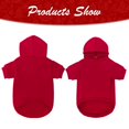 thumbnail image 2 of Sudadera con capucha para perros KOOLTAIL Basic, suave y cálida, para perros de talla XL, color rojo, 2 of 7