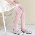 thumbnail image 5 of Eltusu Girls Knee-High Socks, Casual Knitting Cotton Stretchy Tight Dance Socks Pink Size 3-10T, 5 of 7