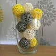thumbnail image 3 of 10 Pcs Boules en Osier Rotin 5cm Décoration de Table de Mariage, 3 of 5