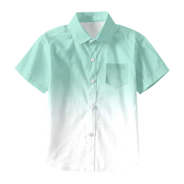 TZEWGL Cute Shirt For Child Patchwork Short Sleeve Tie Dye Prints Trendy Clothes For Infnants size 8-9T