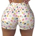 thumbnail image 2 of Picia Dandelion Floral Printed Workout Shorts for Women Seamless Scrunch Butt Lifting High Waisted Yoga Gym Booty Running Moisture-wicking Short Pants-Small, 2 of 9