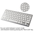 thumbnail image 4 of SHARE SUNSHINE Wired Keyboard 78-key Scissor Foot Structure Suitable for Work and Study(White), 4 of 5