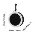 thumbnail image 3 of Bluetooth Speaker Waterproof, Shower Speaker Bluetooth Loud Stereo Sound, Small Portable Speaker with Clip for Bathroom, Beach, Kayak, Bicycle, 3 of 5