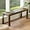 Brown, variant on Solid Wood Bench 47" Farmhouse Dining Bench Walnut Narrow Entryway Bench for Dining Room, Living Room, Kitchen, Hallway, Window