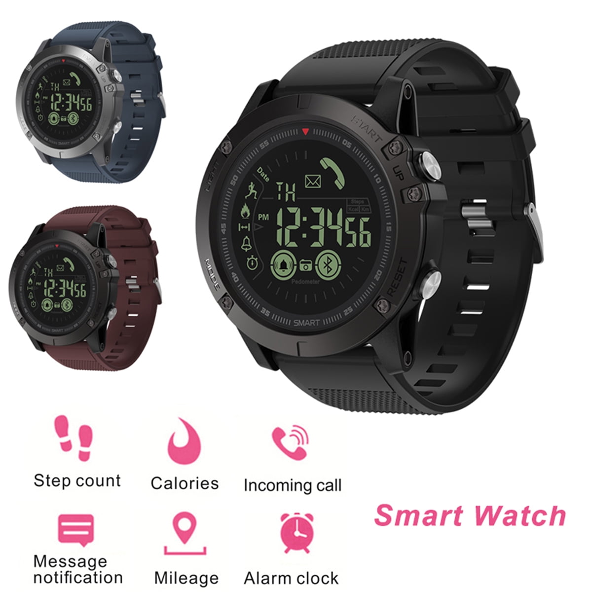 Zeblaze VIBE 3 bluetooth Wrist Smart Watch Fitness Tracker Phone Alarm Waterproof Camera For IOS