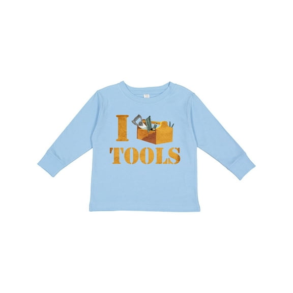 Inktastic I Love Tools Boys or Girls Long Sleeve Toddler T-Shirt