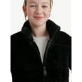 thumbnail image 3 of Justice Girl's Mock Neck Fur Jacket, Sizes XS - XL, 3 of 5