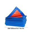 thumbnail image 3 of Heavy Duty Tarps, Waterproof Tarp with Grommets, Multi-Purpose Outdoor Plastic Tarp Cover, Ground Sheet Cover for Tent, Roof, Camping Car, Above Ground Pools, Garden, 3 of 6