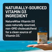 NatureWise Vitamin D3 2000iu + Organic Olive Oil 30 Mini Softgels [30-Day Supply]