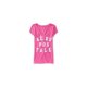 thumbnail image 1 of Camiseta adornada Aeropostale con logo apilado para mujer rosa mediana, 1 of 2