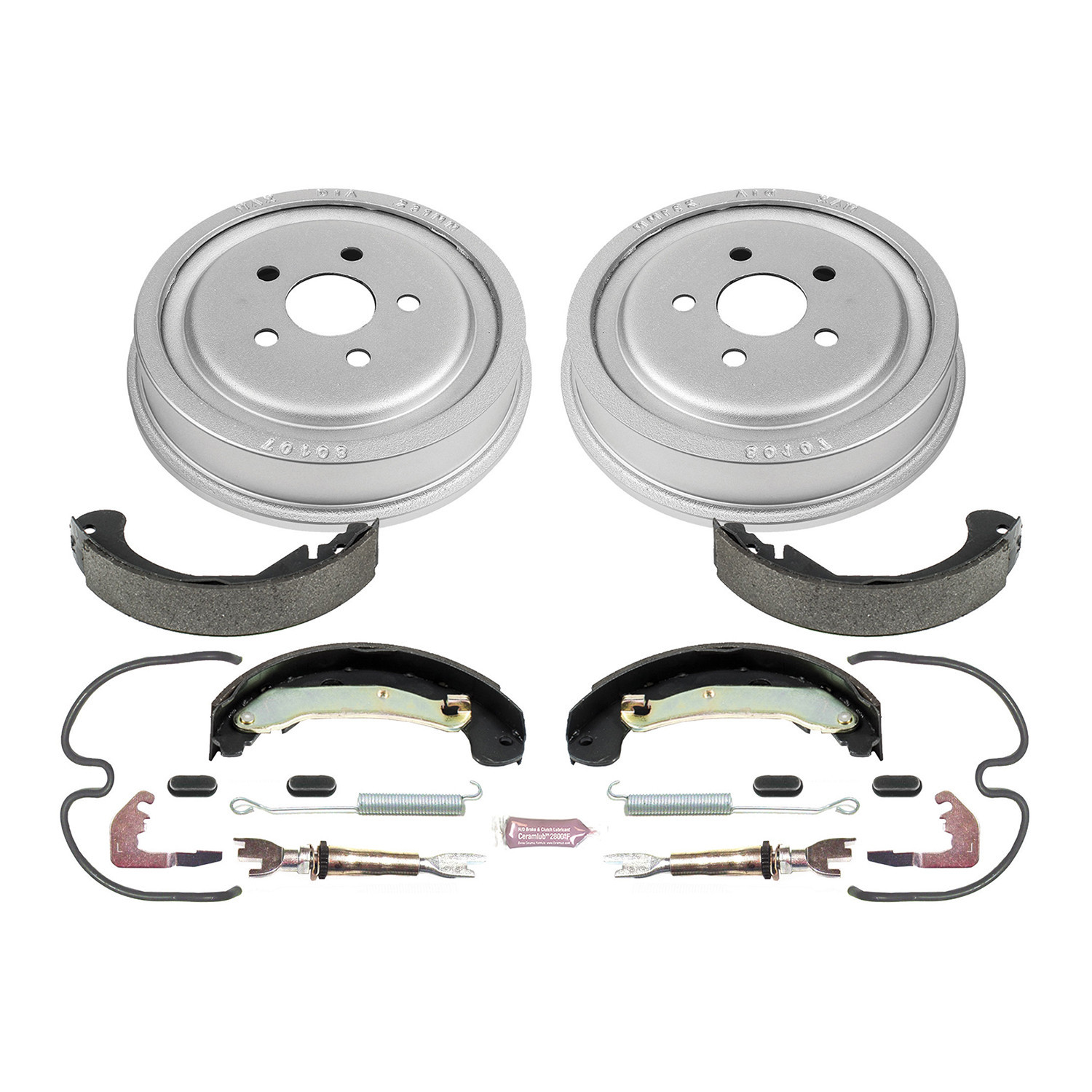 Power Stop Rear Stock Replacement Drum and Shoe Kit KOE15380DK