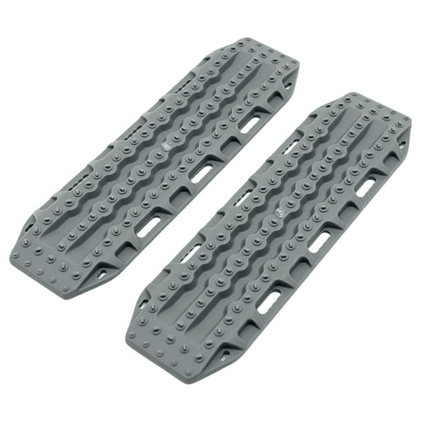 2 piezas de accesorios de escalera de para RC Crawler, placa de rampa de modificación de fácil instalación para coche RC para suministros 1/10, Gris