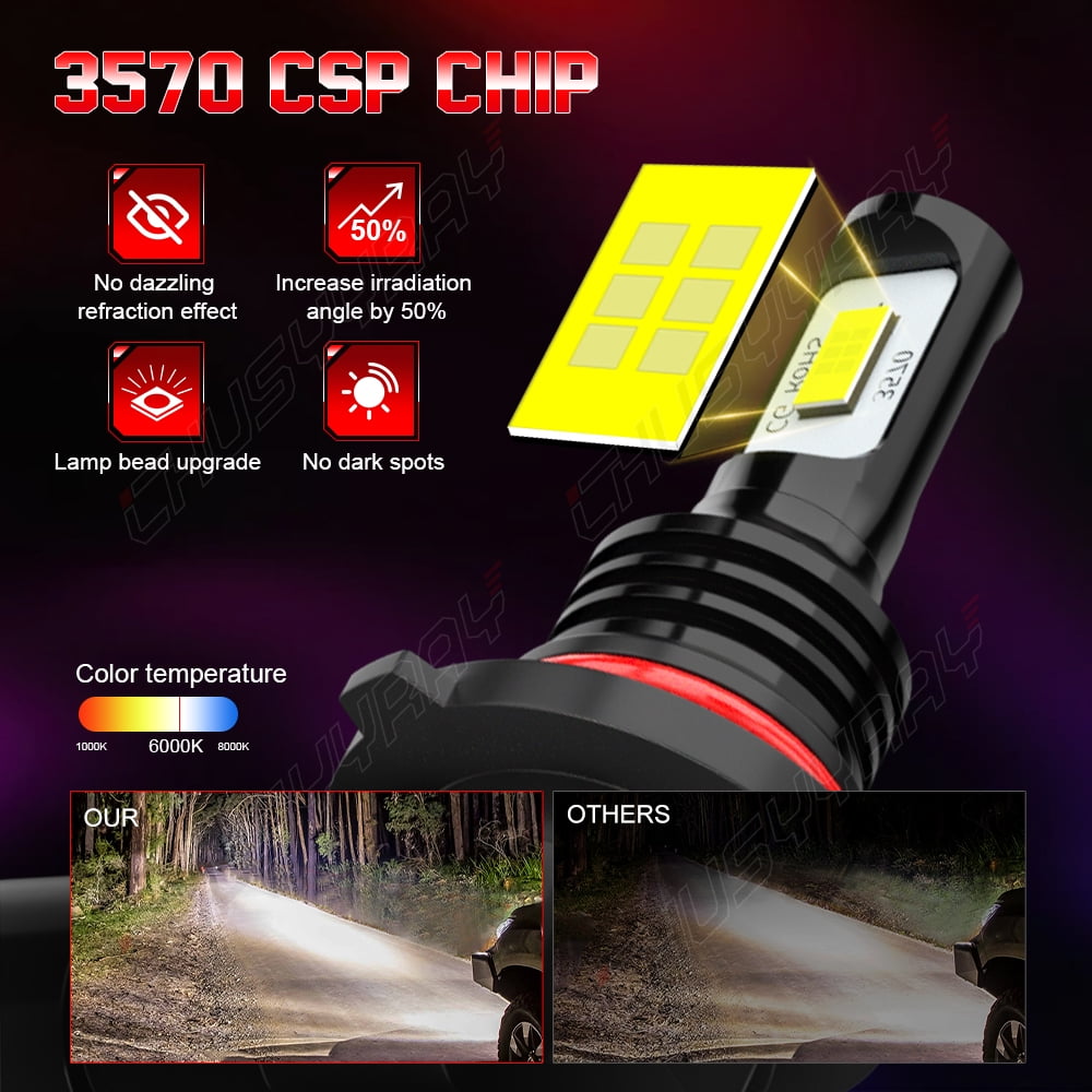 For Ford Explorer 2002 2003 2004 2005 6000K White LED Headlight High Low Beam Fog Light Bulbs Kit Oty 6