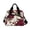 White and Crimson Roses Pattern, variant on Insulated Crossbody Lunch Bag 10L Lunch Tote with Adjustable Shoulder Strap for Work Office Picnic Yellow Roses Pattern
