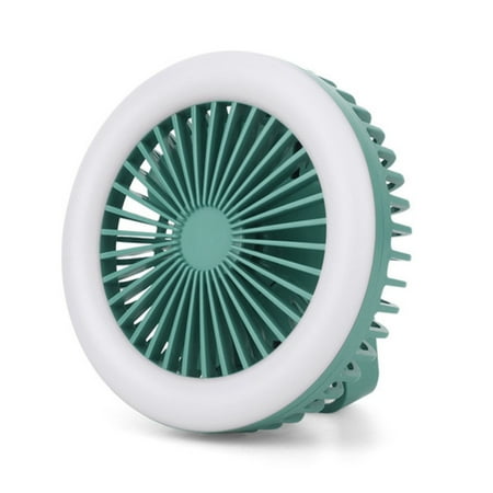 

Mini USB Fan Handheld Portable Folding Fan Multi-use Carabiner Fan Outdoor Small Mute Fan Green