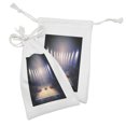 thumbnail image 2 of Basketball Fabric Pouch Set of 2, Crowded Basketball Arena Just Before Game Starts School Tournament Theme, Drawstring Bag for Toiletries Masks and Favors, 9" x 6", Beige Navy Brown, by Ambesonne, 2 of 2
