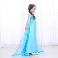 thumbnail image 4 of Elsa Frozen Lentejuelas Azul Vestido Para Niños Niña Malla Princesa Navidad Halloween Cosplay Disfraz Wear Terno, 4 of 4