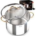 thumbnail image 1 of Stock Pot Ciwete de acero inoxidable de triple capa 18/10, 12 cuartos de galón, 1 of 9