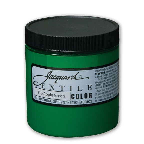 Jacquard Textile Color - Fabric Paint - (8 oz) - Apple Green
