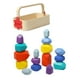thumbnail image 5 of Equilibrio apilamiento de piedras rocas Montessori clasificación juegos de apilamiento con caja de almacenamiento coloridos bloques de construcción, 5 of 9