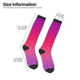 thumbnail image 2 of Cauagu Light Purple Glitter Print Women's Men's Ankle Socks 1-pack Casual Athletic Socks for Unisex Adult Moisture-Wicking Socks for Daily Wear/Running/Sport, 2 of 8