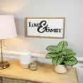 thumbnail image 2 of Northlight Love and Family Wooden Framed Wall Art - 19.5", 2 of 8