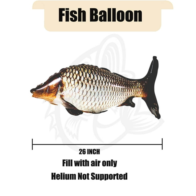 Fish Balloons 5Pcs Fishing RE32 Balloon Gone Fishing Party Decorations  26 Inch Gone Fishing Balloons Fisherman Fishing Party Supplies Fishing  Theme Birthday Party Decorations 