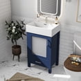 thumbnail image 6 of ENSHUI 20-Inch Bathroom Vanity With Ceramic Sink & Ample Storage, Ideal For Small Bathrooms, Blue, 6 of 12