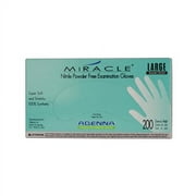 Adenna MIR166 Miracle Nitrile Exam Gloves Powder Free Large Blue 200/Bx