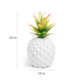 thumbnail image 2 of Artificial Succulent Potted Pineapple Decor - Fake Pineapple Home Office Kitchen Table Decoration (White), 2 of 6