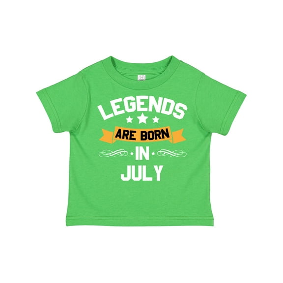 Inktastic Legends Are Born in July Boys or Girls Toddler T-Shirt
