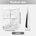 thumbnail image 2 of Black 7" x 10" Stand Up Pouch Bags, 100 Pack - Clear Front &  Foil , Resealable and Heat Sealable Storage Bags for , Snacks, Coffee, Candy, and, 2 of 6