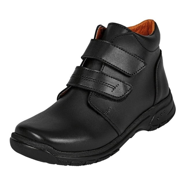 Zapato Para Niño En Botín Tipo Piel Color Negro Cómodos negro 15 Incógnita 032N35