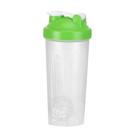 

600ml Shaker Bottle Sports Whey Protein Mixing Bottle With Stirring Ball Bot Cup