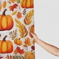 thumbnail image 3 of PRATYUS Pumpkins Leaves Thanksgiving Shower Curtain Set with Hooks, Chic Elegant Bathroom Decor, Made of 100% Polyester Fiber, Various Sizes Available 69"x72, 3 of 7
