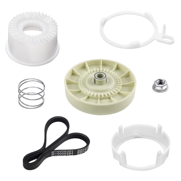 Kit de embrague de polea y correa de transmisión para lavadora Amlits de 53 cm (21 pulgadas)