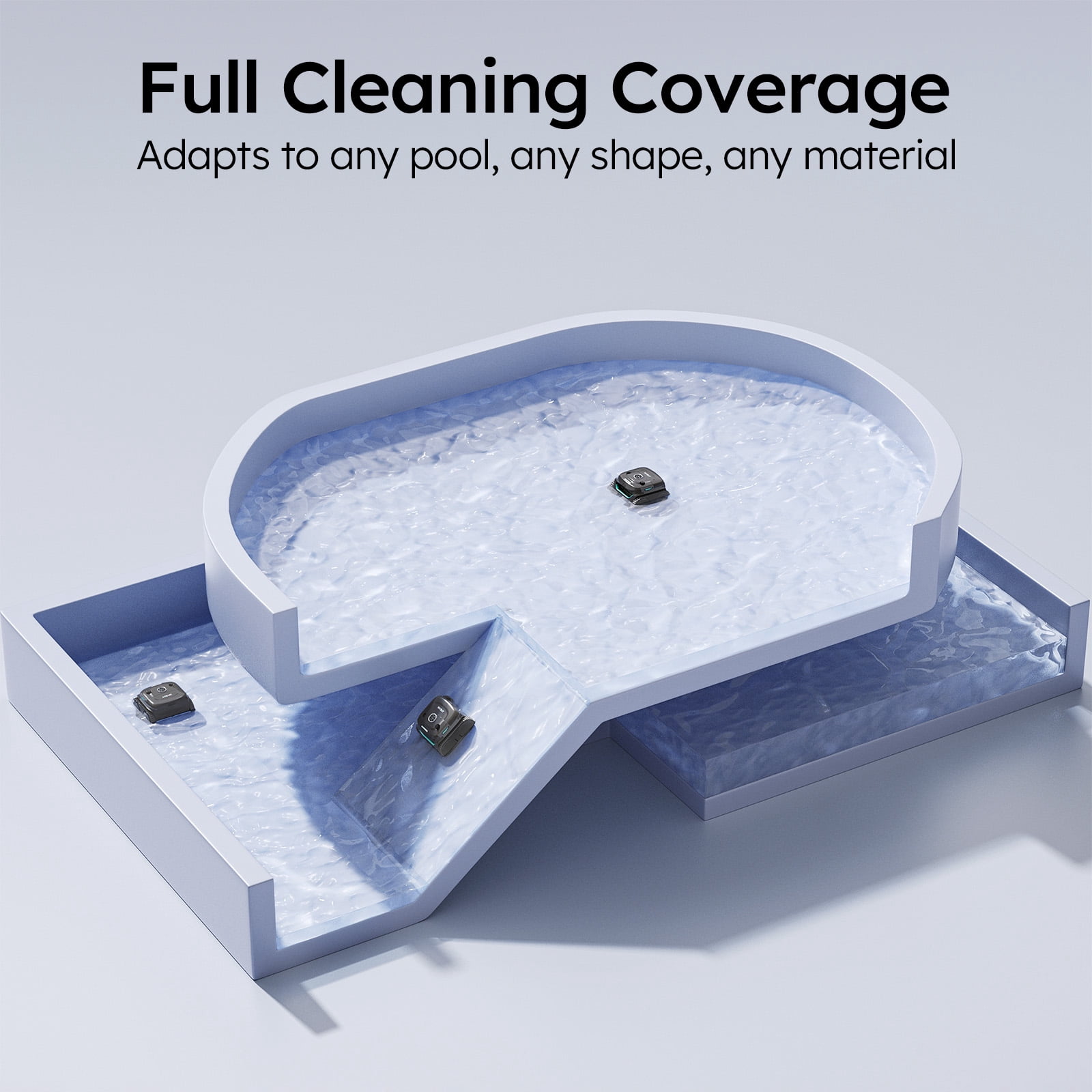 WYBOT C2 Cordless Robotic Pool Cleaner, Wall Climbing, Waterline Cleaning, App Control, Smart Navigation, Dual Filtration, Pool Vacuum for Inground & Above Ground Pools, Black & Green