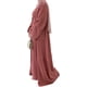 thumbnail image 5 of Vestido Abaya musulmán para mujer, conjunto de tres piezas, bata de oración islámica, frente abierto, vestido maxi cárdigan fluido, 5 of 5