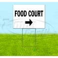 thumbnail image 1 of Food Court Right (18" x 24") Yard Sign, Includes Metal Step Stake, 1 of 6