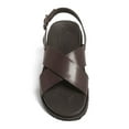 thumbnail image 3 of Anthony Veer Mens Cancun Cross Strap Comfort Leather Sandal, 3 of 5