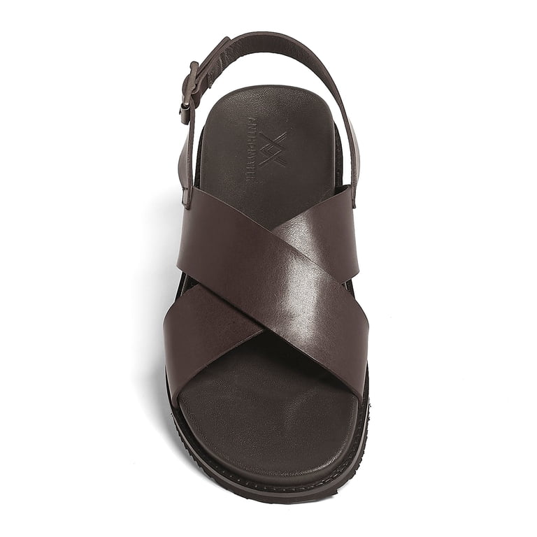 NIB Anthony Veer men\'s Cancun Sandals Anthony Veer Mens Cancun Cross Strap Comfort Leather Sandal  main image 2