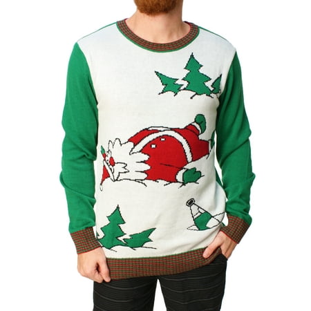 ugly christmas sweater mens drunk santa snow angel holiday sweater - Ugly Christmas Sweaters At Walmart ugly christmas sweater mens drunk santa snow angel holiday sweater - Ugly Christmas Sweaters At Walmart
